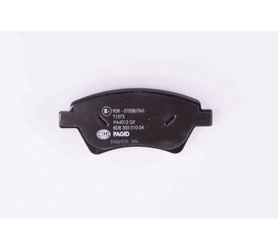 Колодки тормозные дисковые, передняя ось Hella 8DB 355 010-541