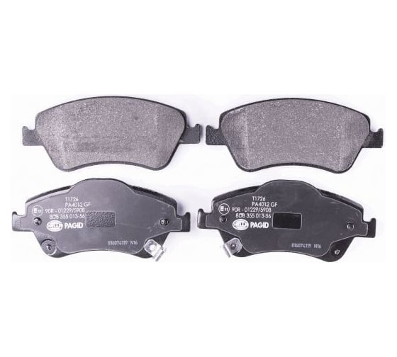 Колодки тормозные дисковые, передняя ось Hella 8DB 355 013-561 1