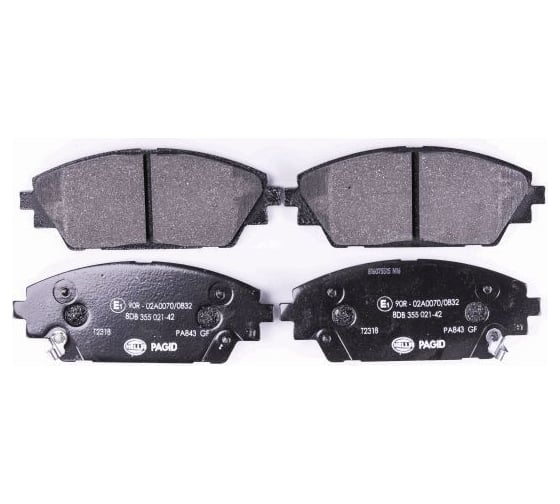 Колодки тормозные дисковые, передняя ось Hella 8DB 355 021-421 1