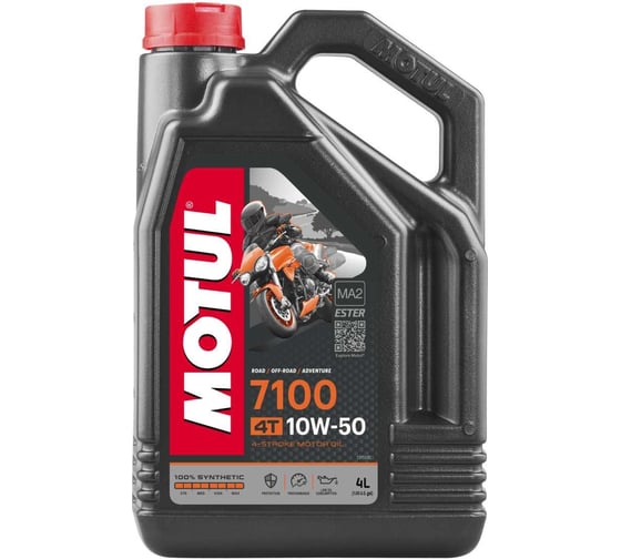 Моторное масло 7100 4T SAE 10W50 4 л MOTUL 112156 1