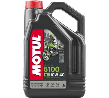 Моторное масло 5100 4T SAE 10W40 4 л MOTUL 112125