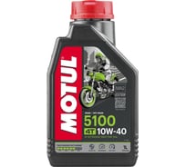 Моторное масло 5100 4T SAE 10W40 1 л MOTUL 112124 26972852