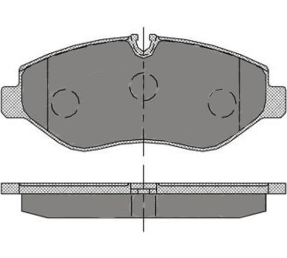 Колодки тормозные (комплект 4 шт.) SCT SP407 1