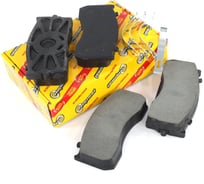 Колодка дискового тормоза для а/м Г-33104 (3310-3501800) (комплект 4 шт+пружины) Riginal RGE100000