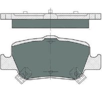 Колодки тормозные (комплект 4 шт.) SCT SP382