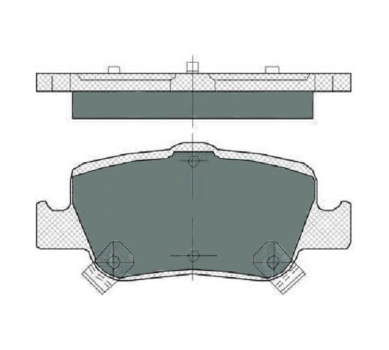 Колодки тормозные (комплект 4 шт.) SCT SP382
