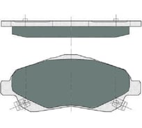 Колодки тормозные (комплект 4 шт.) SCT SP368