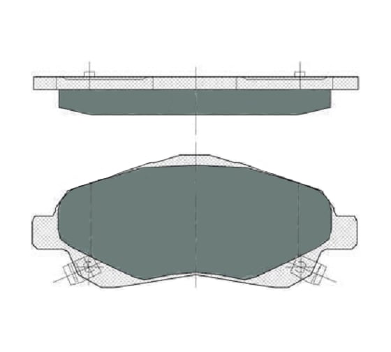 Колодки тормозные (комплект 4 шт.) SCT SP368 1