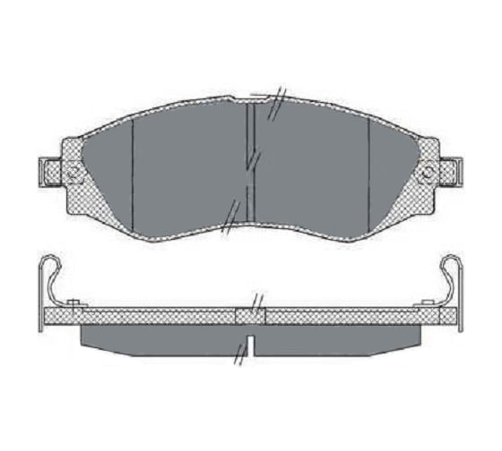 Колодки тормозные (комплект 4 шт.) SCT SP310 1