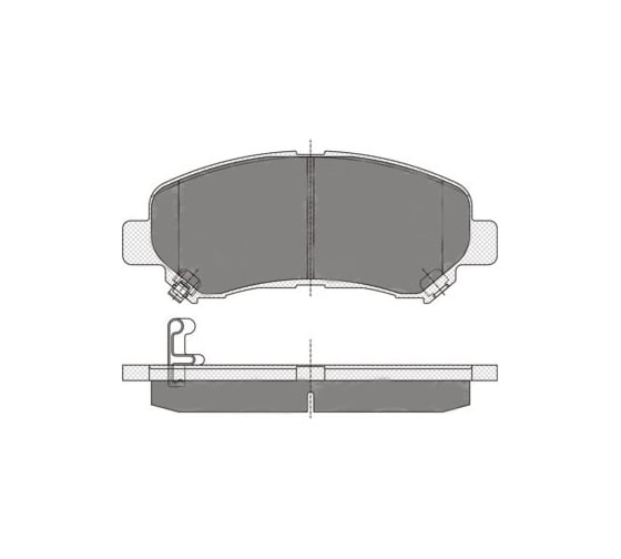 Колодки тормозные (комплект 4 шт.) SCT SP377