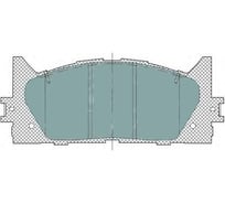 Колодки тормозные (комплект 4 шт.) SCT SP325