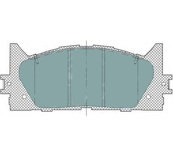 Колодки тормозные (комплект 4 шт.) SCT SP325 1