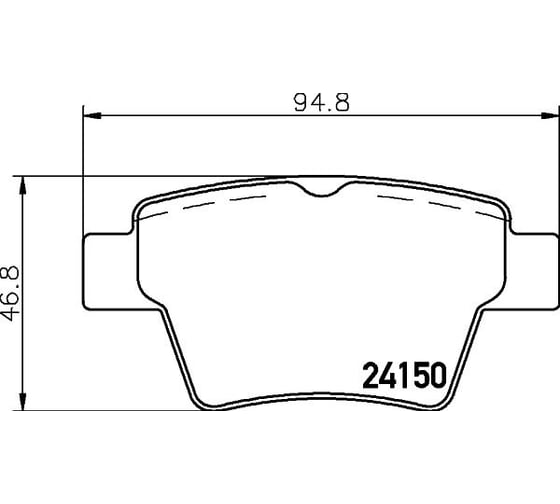 Колодки тормозные дисковые, задняя ось Hella 8DB 355 011-821