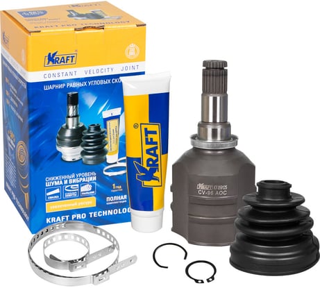 ШРУС внутренний для а/м toyota auris/тойота аурис 1.3-1.6 (07-), avensis/авенсис 1.6-1.8 (97-03), corolla/королла 1.4-1.6 (02-07) KRAFT KT 059125