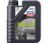 НС-синтетическое моторное масло 1л LIQUI MOLY Motorbike 4T HC Scooter 5W-40 SN MA2 20829