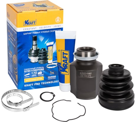 ШРУС внутренний правый для а/м kia sephia ii/киа сефия ii (97-), shuma/шума (97-), spectra/спектра (00-) KRAFT KT 059227