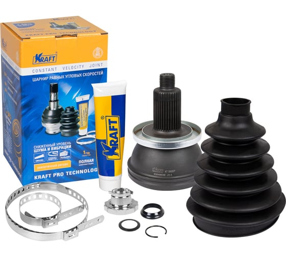 ШРУС наружный для а/м audi/ауди a2 (00-05) 1.4, seat cordoba ii/сит кордоба 2 (02-09) 1.2-1.4, skoda fabia/шкода фабия (99-07) KRAFT KT 059207 1