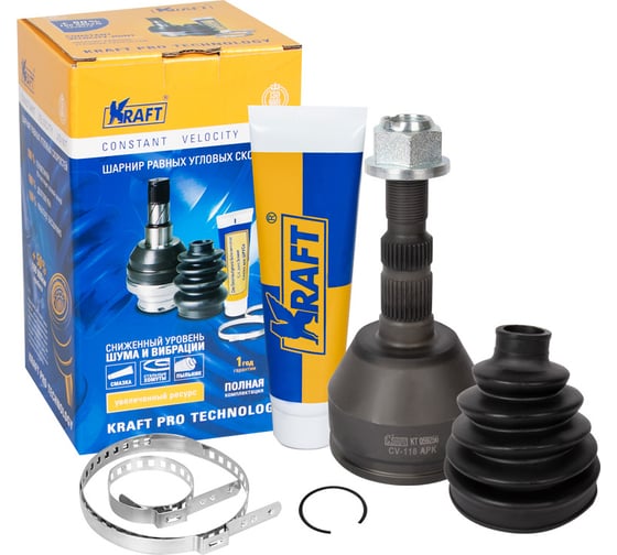 ШРУС наружный для а/м opel astra/опель астра (04-10), zafira/зафира (05-11) KRAFT KT 059256 1