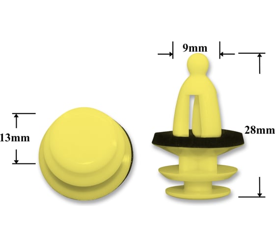 Автокрепеж для GM Opel 10 шт 22600612, 22651066 КрепАвто 0254 1