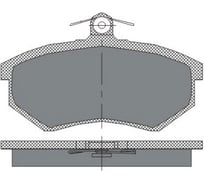 Колодки тормозные (комплект 4 шт.) SCT SP176