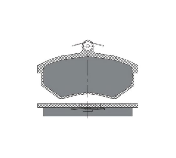 Колодки тормозные (комплект 4 шт.) SCT SP176 1