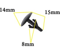 Автокрепеж для Acura, Honda 10 шт 91501SM4003 КрепАвто 0439