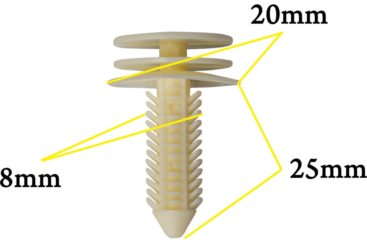 Автокрепеж для GM 10 шт 10153057 КрепАвто 0455 - выгодная цена, отзывы ...
