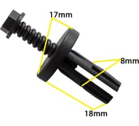 Автокрепеж для Infiniti Nissan 10 шт 6384401A99 КрепАвто 0486