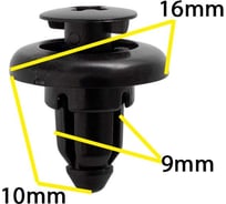 Автокрепеж для GM Suzuki 10 шт 30008324, 0940907325, 09409073255PK КрепАвто 0487