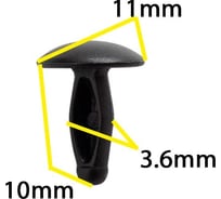 Автокрепеж для GM 10 шт 4801268 КрепАвто 0563