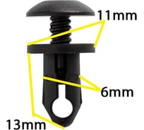 Автокрепеж для GM 10 шт 22538102 КрепАвто 0517