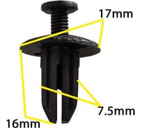 Автокрепеж для Acura Honda 10 шт 91570SK7003ZF КрепАвто 0532