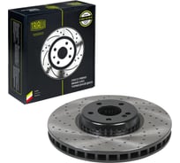 Диск тормозной передний для автомобилей Mercedes E (W213) (16-) / GLC (X253) (15-) d=360 (перфорированный, окрашенный) (2 шт.) TRIALLI DF 190433