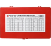 Кольца уплотнительные резиновые маслобензостойкие 419 предмета, метрические Forsage F-718