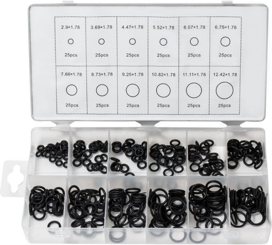 Кольца уплотнительные резиновые маслобензостойкие 300 предметов Forsage F-781 1