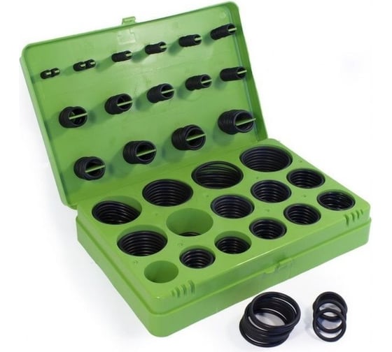 Кольца уплотнительные резиновые маслобензостойкие, 382 предмета, метрические Forsage F-728 1