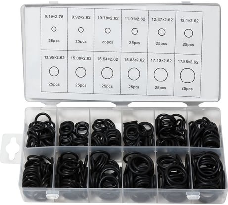 Кольца уплотнительные резиновые маслобензостойкие 300 предметов, Forsage F-782