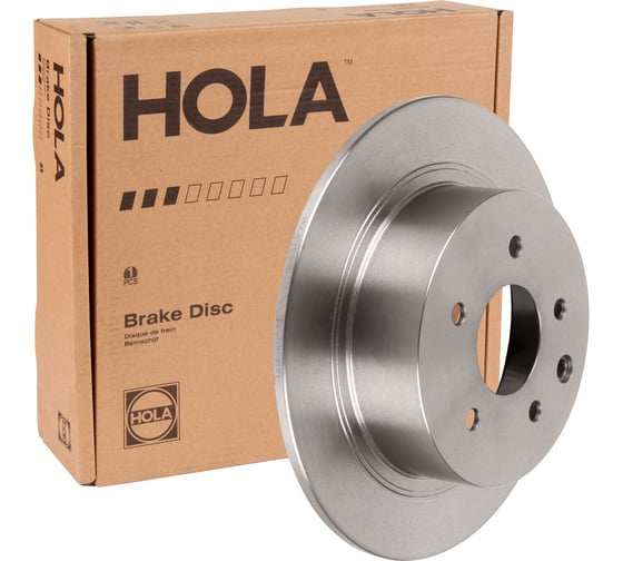 Диск тормозной для а/м Nissan Qashqai I, Qashqai+2, X-Trail II, Juke, Tiida I, II задний HOLA HD912