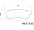 Колодка тормозная задняя для а/м Chevrolet Lacetti 07-> HOLA BD885 2