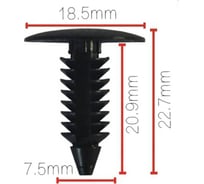 Клипса крепежная для а/м Ford, Daewoo, GM 4004569, 3691590, 6031321, 09409- 07326, 10 шт Nord-Yada 909144