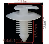 Клипса крепежная для а/м Audi, Renault, VW обшивки двери 8934201681,175- 867-299,4399987, 10 шт Nord-Yada 909201