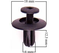 Клипса HONDA ACCORD/INSPIRE 023 (компл. 25 шт) SKYWAY S05601023