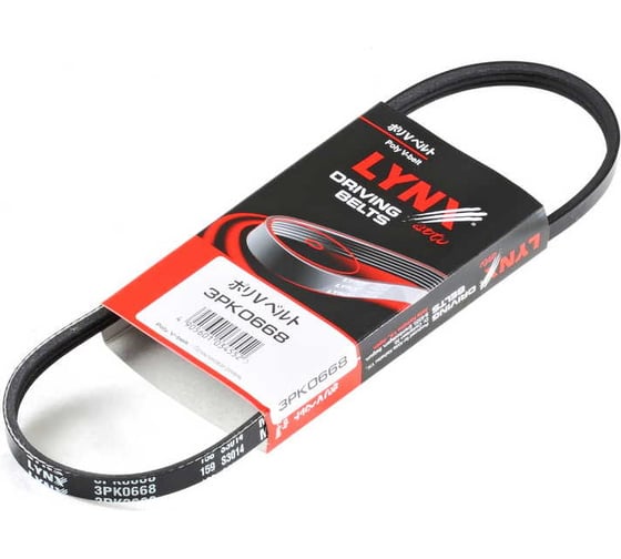 Ремень поликлиновой LYNXauto 3PK0668 1