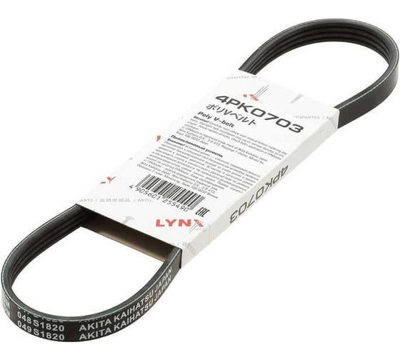 Ремень поликлиновой LYNXauto 4PK0703 1