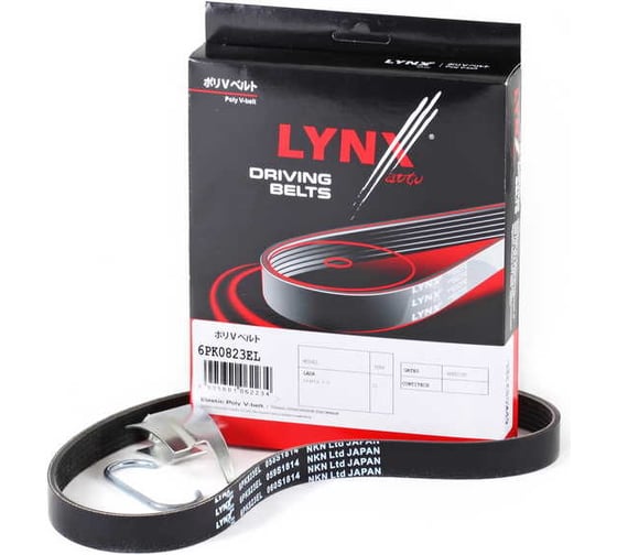 Ремень поликлиновой эластичный LYNXauto 6PK0823EL 1