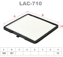 Фильтр салонный LYNXauto LAC-710