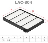 Фильтр салонный LYNXauto LAC-804