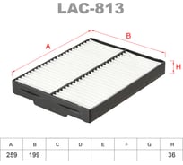 Фильтр салонный LYNXauto LAC-813