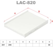 Фильтр салонный LYNXauto LAC-820