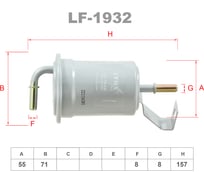 Фильтр топливный LYNXauto LF-1932